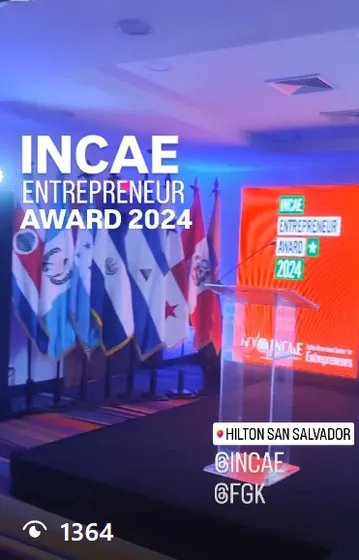 Coverage of the INCAE Entrepreneur Award 2024