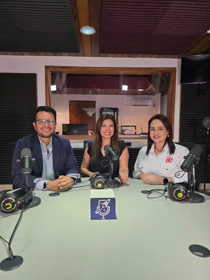 Group interview in the studio